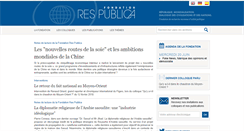 Desktop Screenshot of fondation-res-publica.org