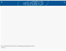 Tablet Screenshot of fondation-res-publica.org